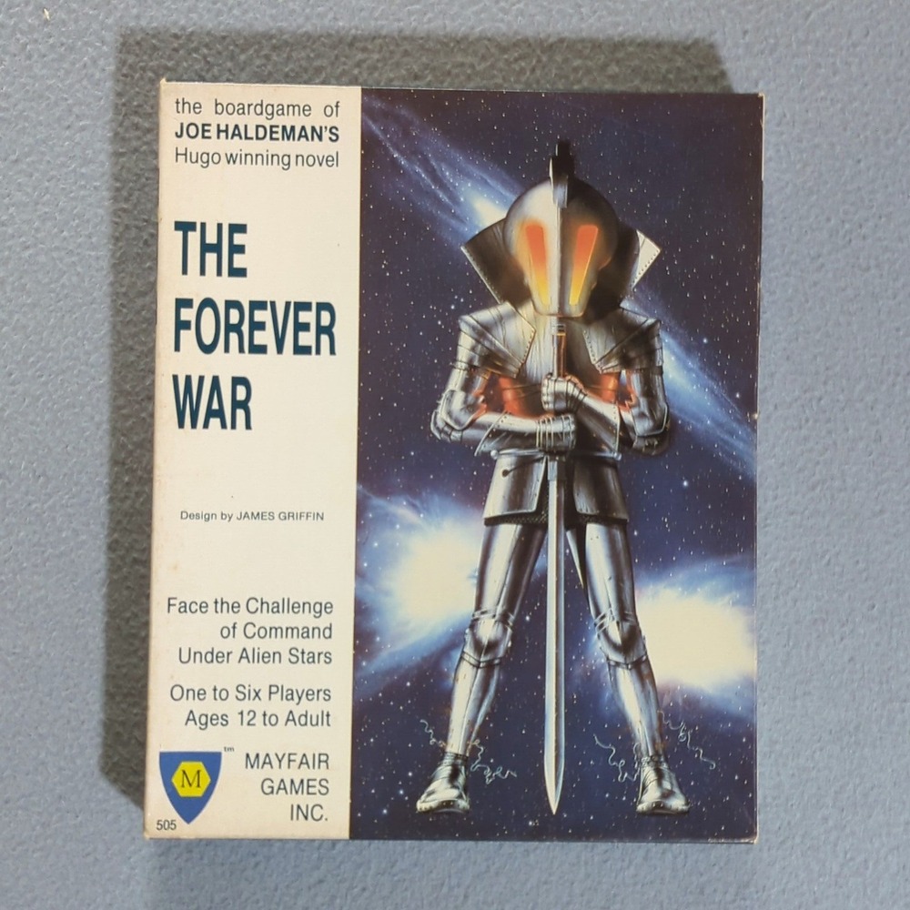 Mayfair Games The Forever War Board Game  Blue 1983 Vintage Sci-Fi As Is